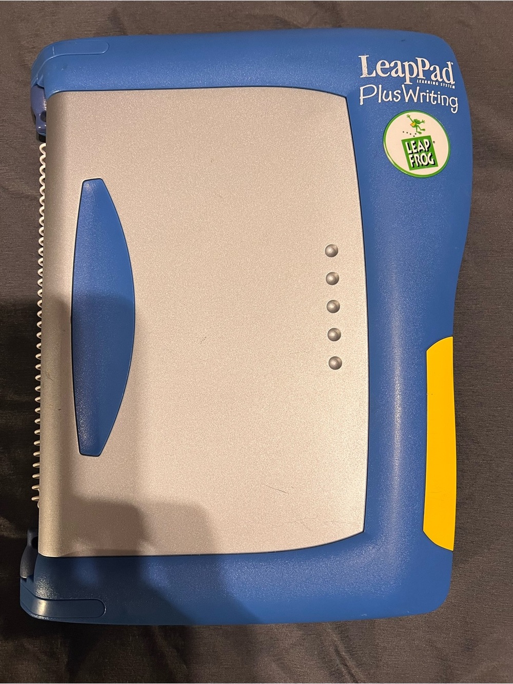 LeapPad Plus Writing Kids Learning Tablet - Blue & Silver works! Includes 1 book